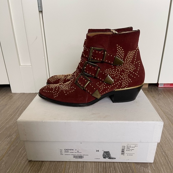 Chloe Suede Booties - Picture 1 of 5